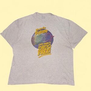 Vintage Drug Free Graphic Tee
